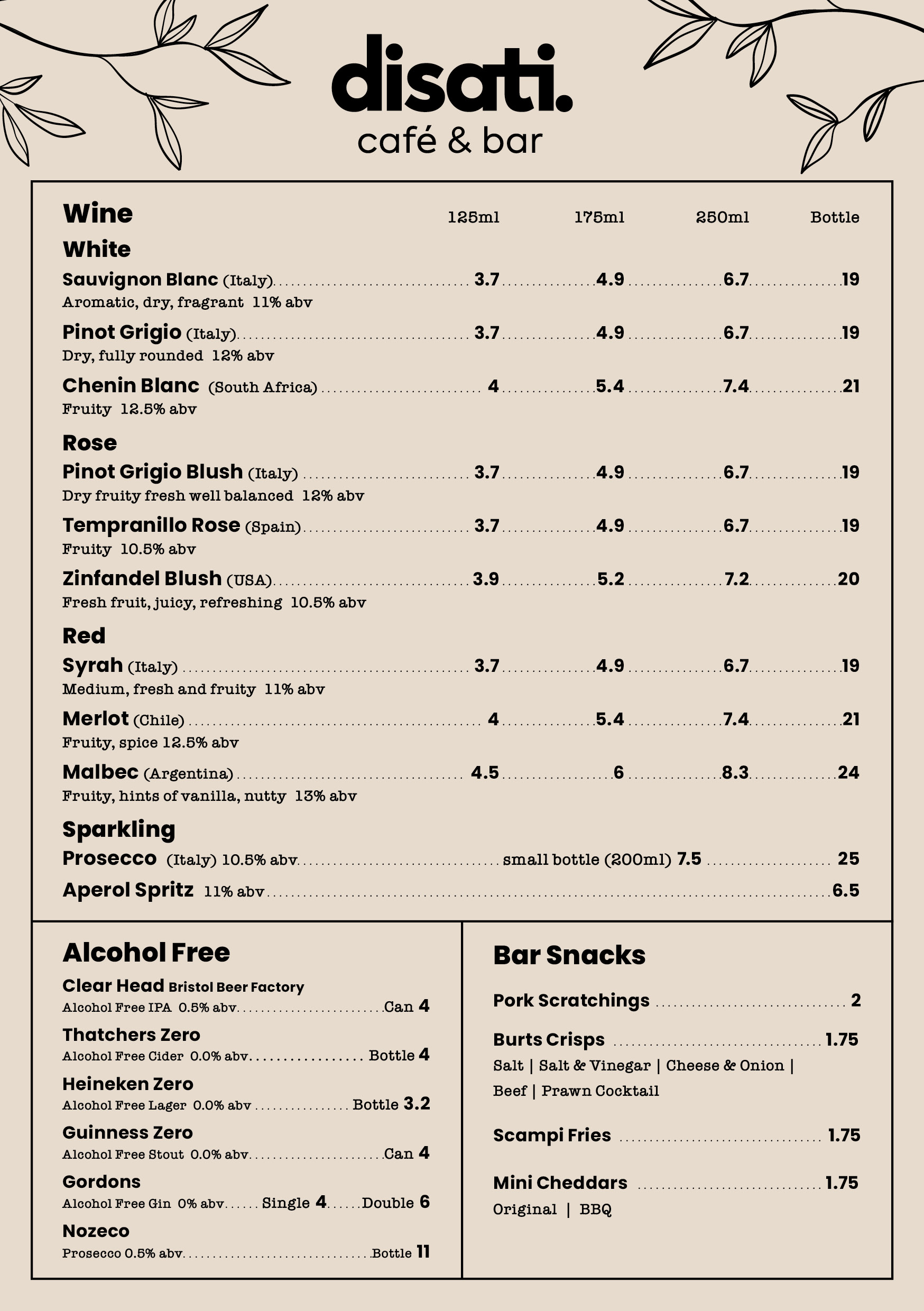 Disati_Bar Menu A5 page 2